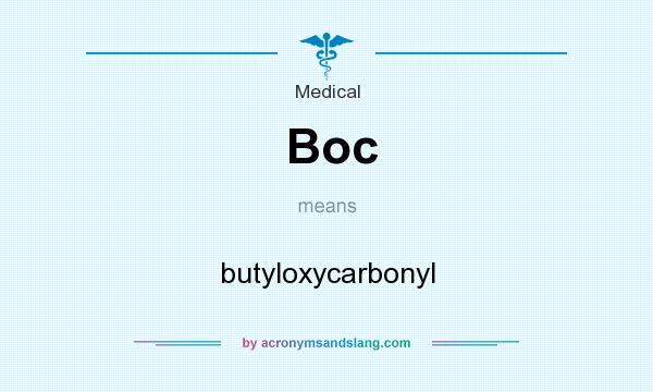 What does Boc mean? It stands for butyloxycarbonyl