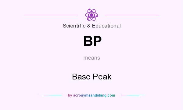 What does BP mean? It stands for Base Peak