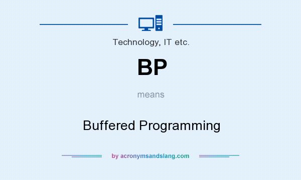 What does BP mean? It stands for Buffered Programming
