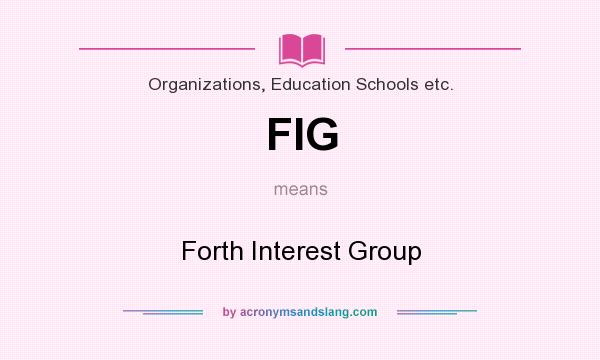What does FIG mean? It stands for Forth Interest Group