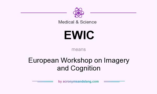 What does EWIC mean? It stands for European Workshop on Imagery and Cognition