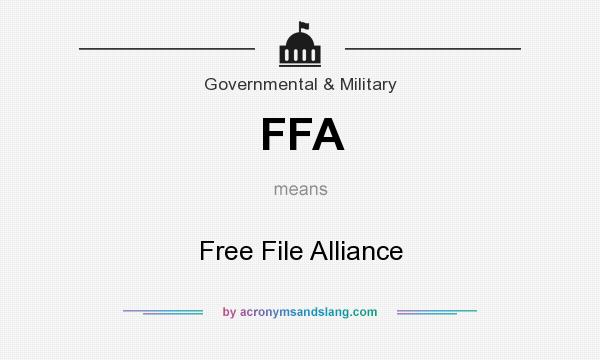 What does FFA mean? It stands for Free File Alliance