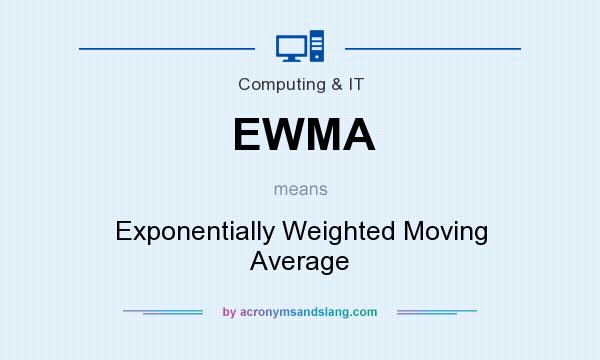 What does EWMA mean? It stands for Exponentially Weighted Moving Average