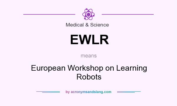 What does EWLR mean? It stands for European Workshop on Learning Robots