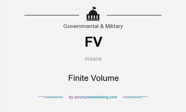 What does FV mean? It stands for Finite Volume