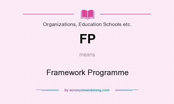 What does FP mean? It stands for Framework Programme