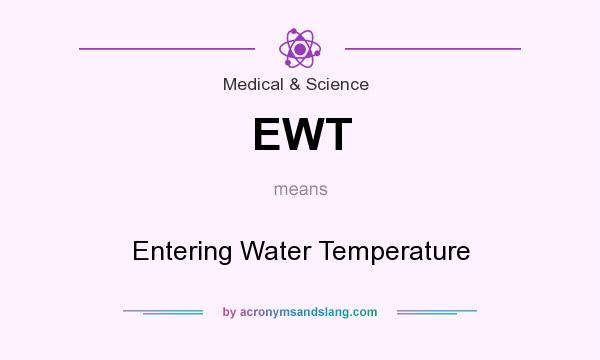 What does EWT mean? It stands for Entering Water Temperature
