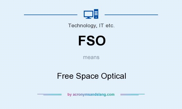 What does FSO mean? It stands for Free Space Optical