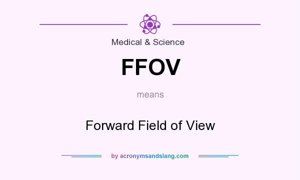 What does FFOV mean? It stands for Forward Field of View