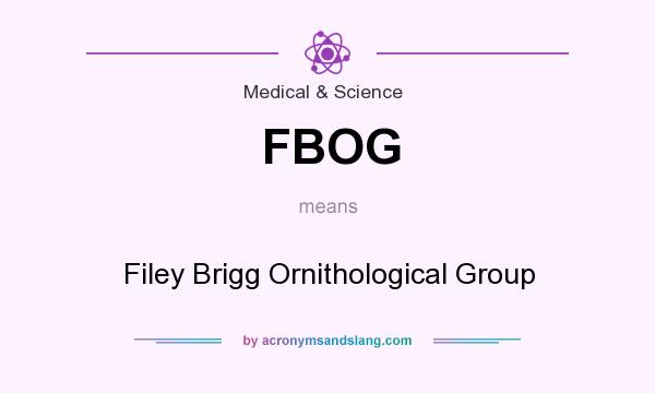 What does FBOG mean? It stands for Filey Brigg Ornithological Group