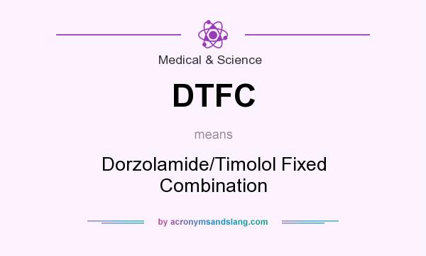 What does DTFC mean? It stands for Dorzolamide/Timolol Fixed Combination