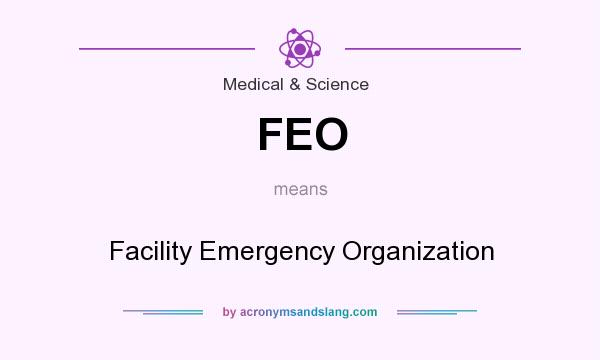 What does FEO mean? It stands for Facility Emergency Organization
