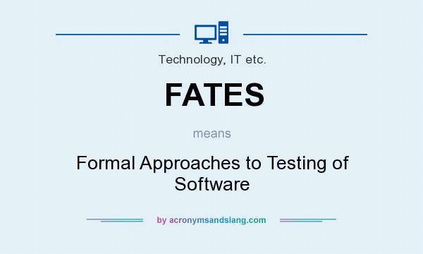 What does FATES mean? It stands for Formal Approaches to Testing of Software