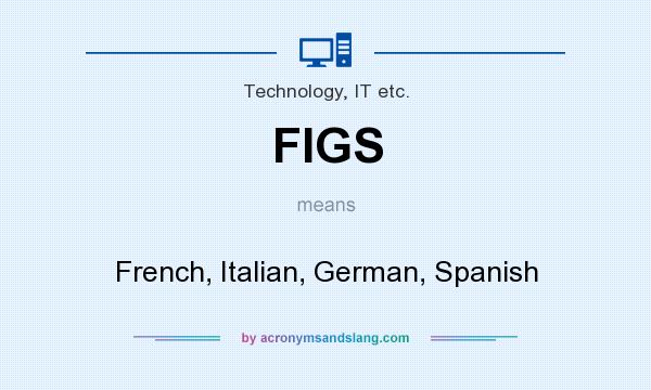 What does FIGS mean? It stands for French, Italian, German, Spanish
