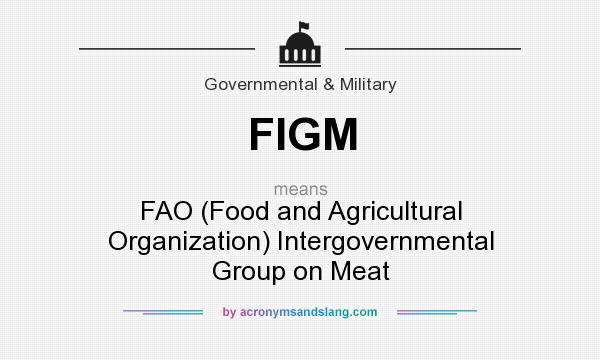 What does FIGM mean? It stands for FAO (Food and Agricultural Organization) Intergovernmental Group on Meat