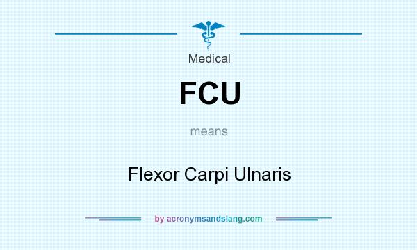 What does FCU mean? It stands for Flexor Carpi Ulnaris