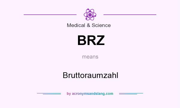 What does BRZ mean? It stands for Bruttoraumzahl