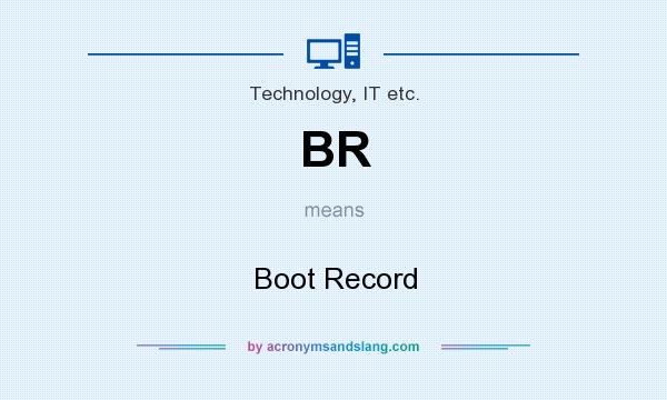What does BR mean? It stands for Boot Record