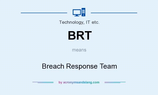 What does BRT mean? It stands for Breach Response Team