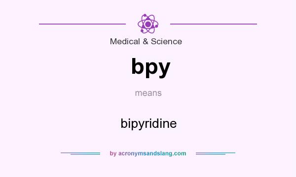 What does bpy mean? It stands for bipyridine