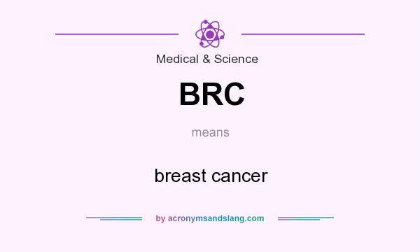 What does BRC mean? It stands for breast cancer