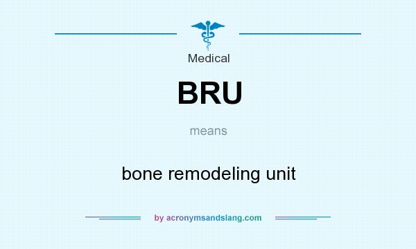 What does BRU mean? It stands for bone remodeling unit