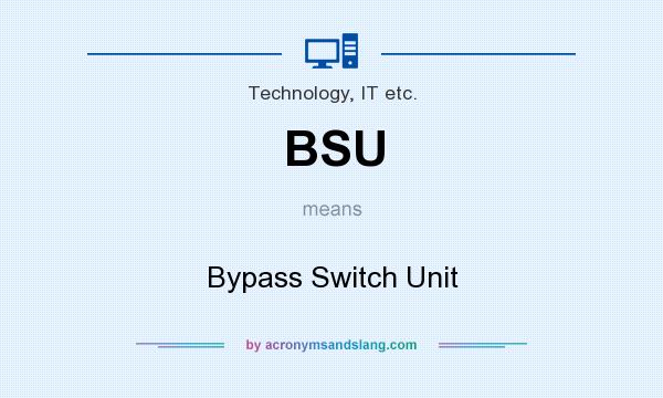 What does BSU mean? It stands for Bypass Switch Unit