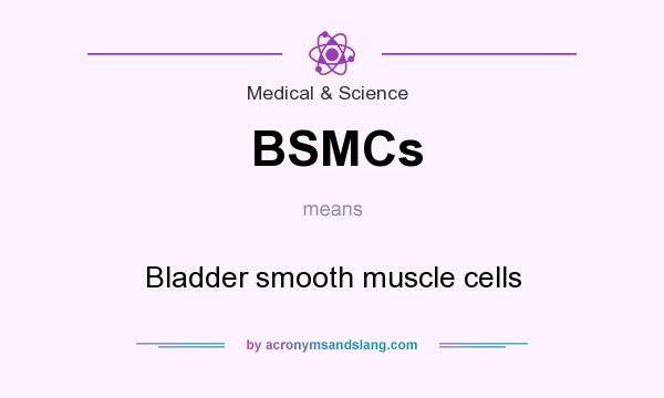 What does BSMCs mean? It stands for Bladder smooth muscle cells