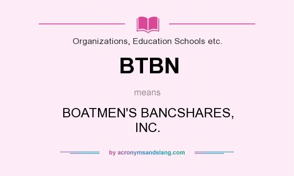 What does BTBN mean? It stands for BOATMEN`S BANCSHARES, INC.