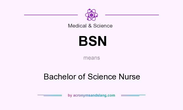 What does BSN mean? It stands for Bachelor of Science Nurse