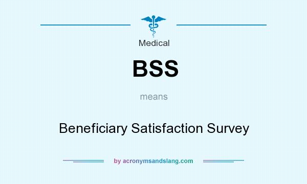 What does BSS mean? It stands for Beneficiary Satisfaction Survey