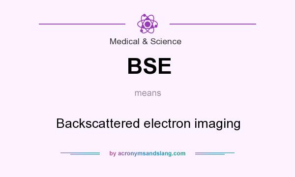 What does BSE mean? It stands for Backscattered electron imaging