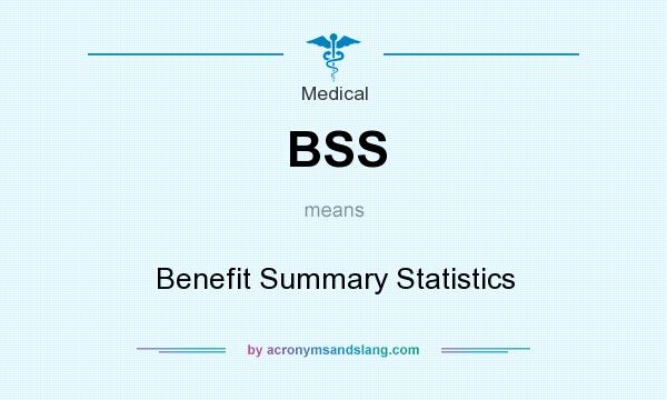 What does BSS mean? It stands for Benefit Summary Statistics