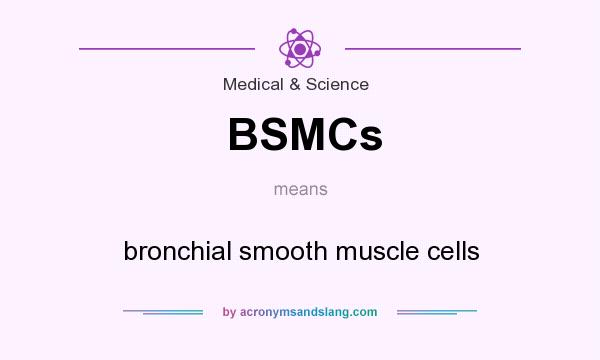 What does BSMCs mean? It stands for bronchial smooth muscle cells