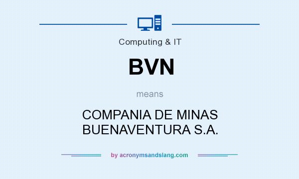 What does BVN mean? It stands for COMPANIA DE MINAS BUENAVENTURA S.A.