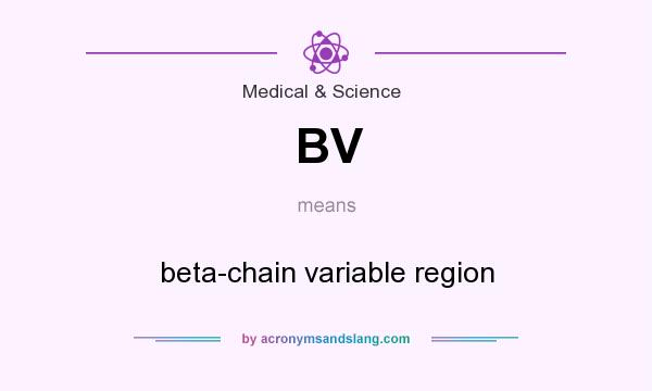 What does BV mean? It stands for beta-chain variable region