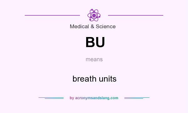 What does BU mean? It stands for breath units