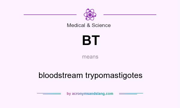 What does BT mean? It stands for bloodstream trypomastigotes