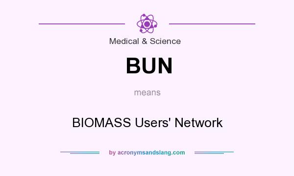 What does BUN mean? It stands for BIOMASS Users` Network