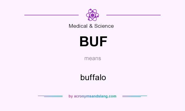 What does BUF mean? It stands for buffalo