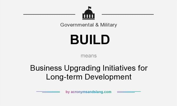 What does BUILD mean? It stands for Business Upgrading Initiatives for Long-term Development
