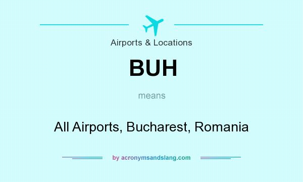 What does BUH mean? It stands for All Airports, Bucharest, Romania