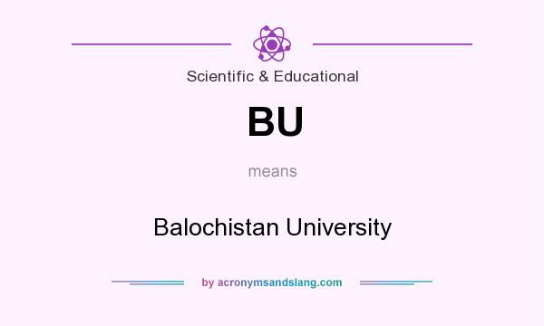 What does BU mean? It stands for Balochistan University