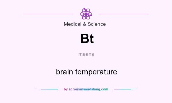 What does Bt mean? It stands for brain temperature