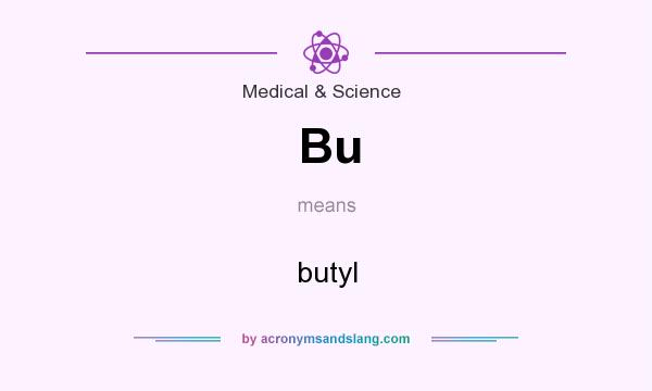 What does Bu mean? It stands for butyl