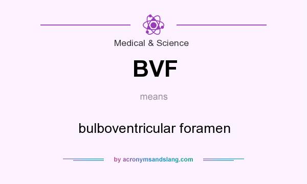 What does BVF mean? It stands for bulboventricular foramen