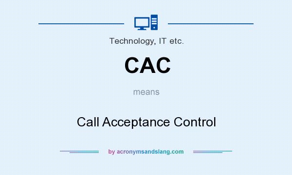 What does CAC mean? It stands for Call Acceptance Control