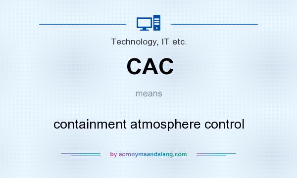 What does CAC mean? It stands for containment atmosphere control