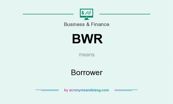 What does BWR mean? It stands for Borrower