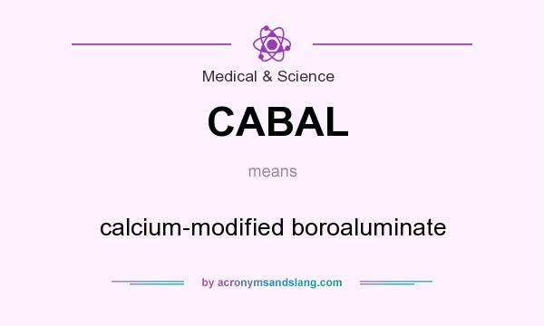 What does CABAL mean? It stands for calcium-modified boroaluminate